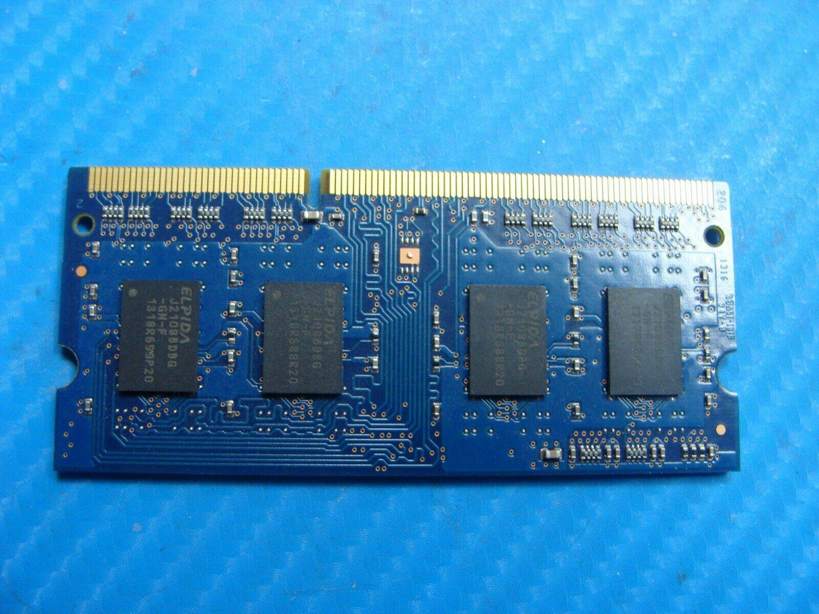 MacBook Pro A1286 SODIMM Elpida 2GB Memory PC3-12800S-11-10-B2 EBJ20UF8BDU0-GN-F - Tested Computer Laptop Parts