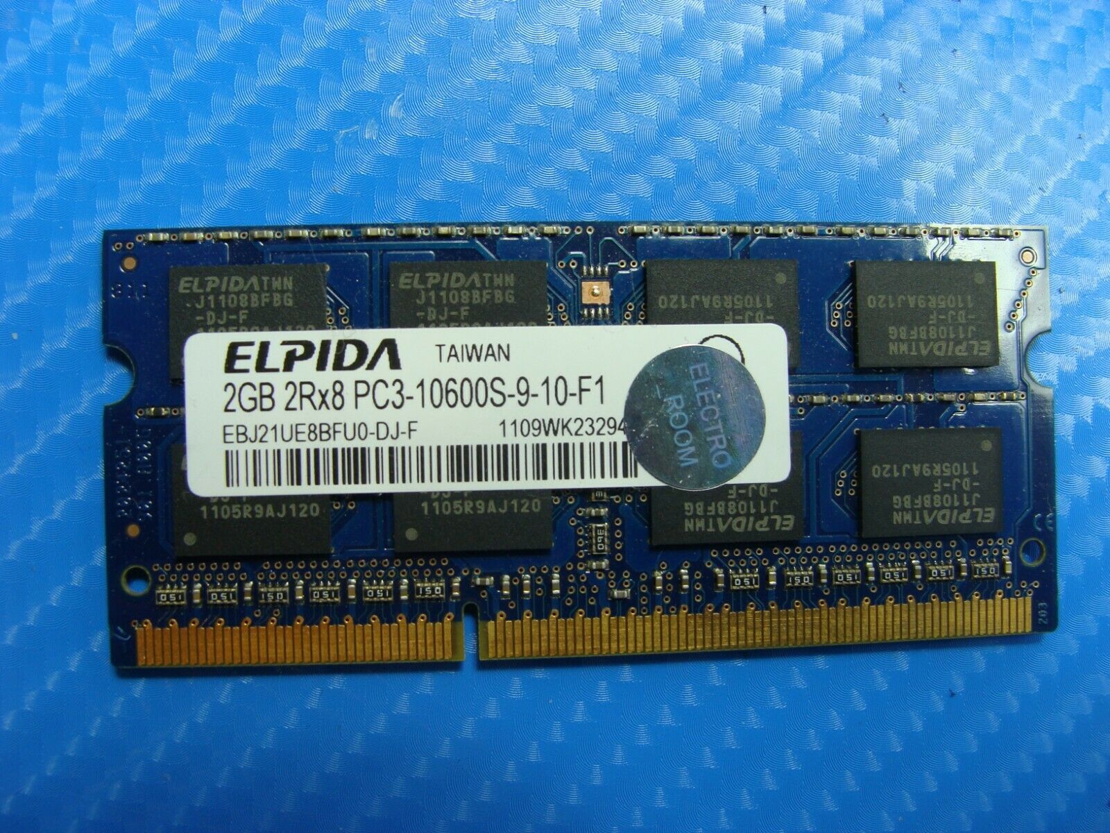 Sony VPCEB490X Elpida 2GB 2Rx8 PC3-10600S SO-DIMM Memory RAM EBJ21UE8BFU0-DJ-F - Laptop Parts - Buy Authentic Computer Parts - Top Seller Ebay