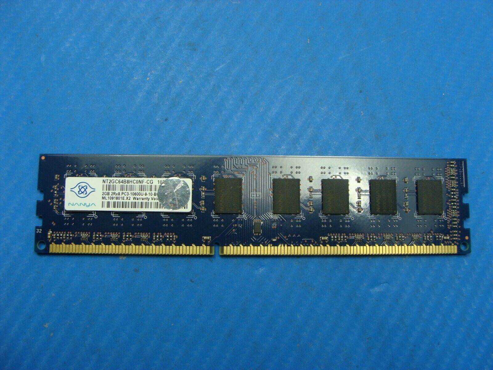 Dell 8100 Nanya 2GB 2Rx8 PC3-10600U DIMM Memory RAM NT2GC64B8HC0NF-CG #1 - Tested Computer Laptop Parts