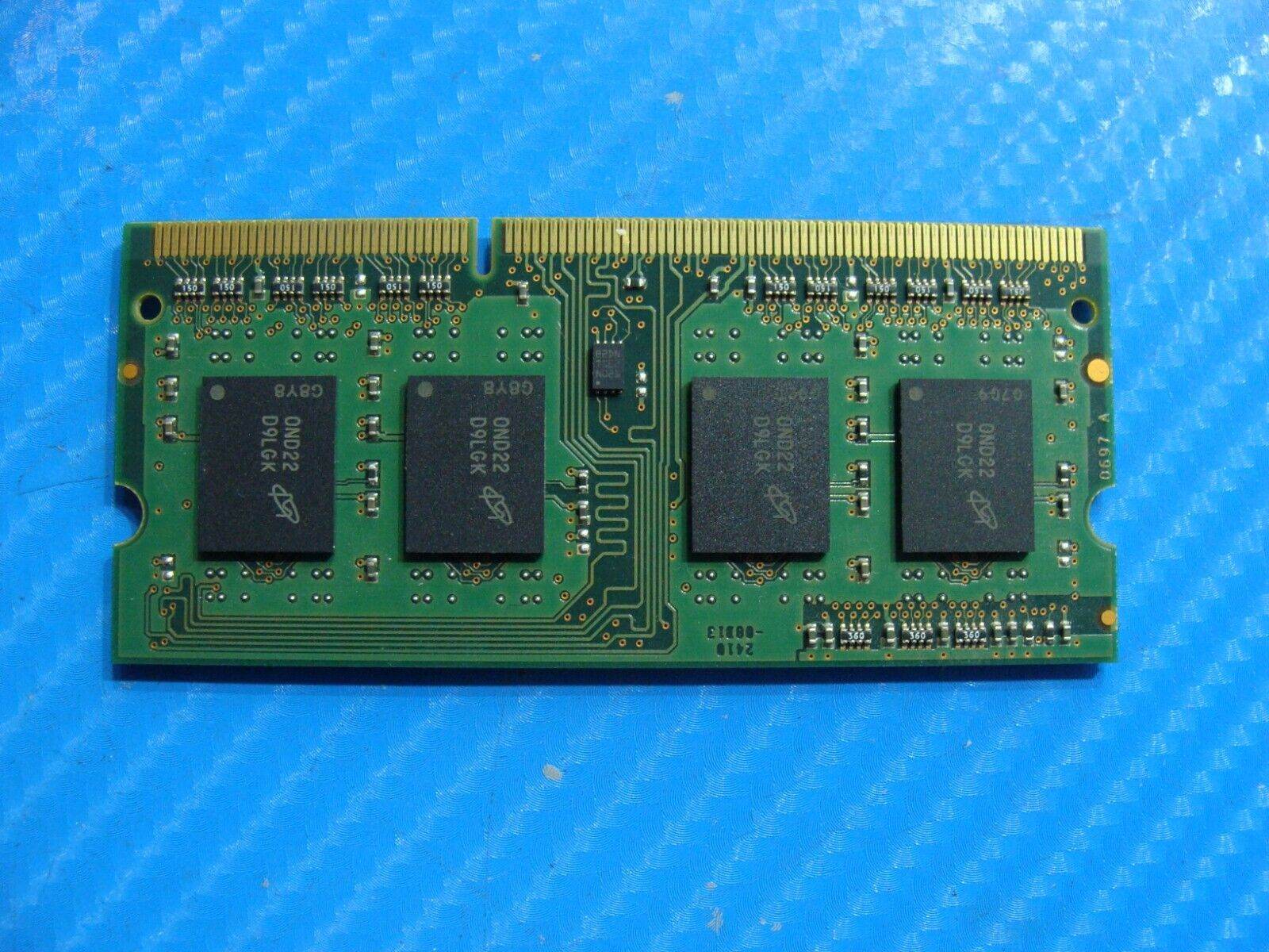 MacBook A1286 So-Dimm Micron 2GB Memory Ram PC3-8500S MT8JSF25664HZ-1G1D1 - Tested Computer Laptop Parts