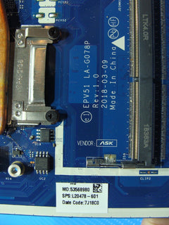 HP 15.6" 15-db0011dx Genuine AMD A6-9225 2.6GHz Motherboard LA-G078P L20478-601