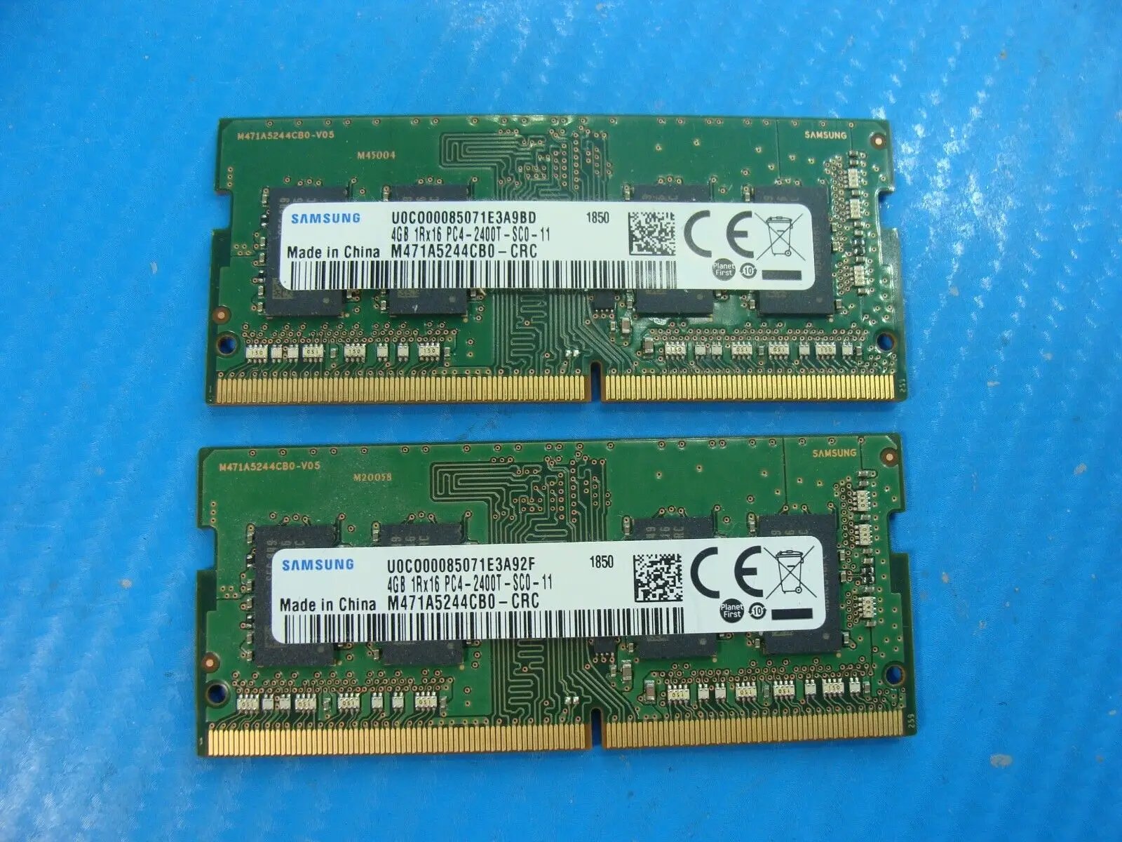 Dell 13 7375 Samsung 8GB (2x4GB) PC4-2400T Memory RAM SO-DIMM M471A5244CB0-CRC