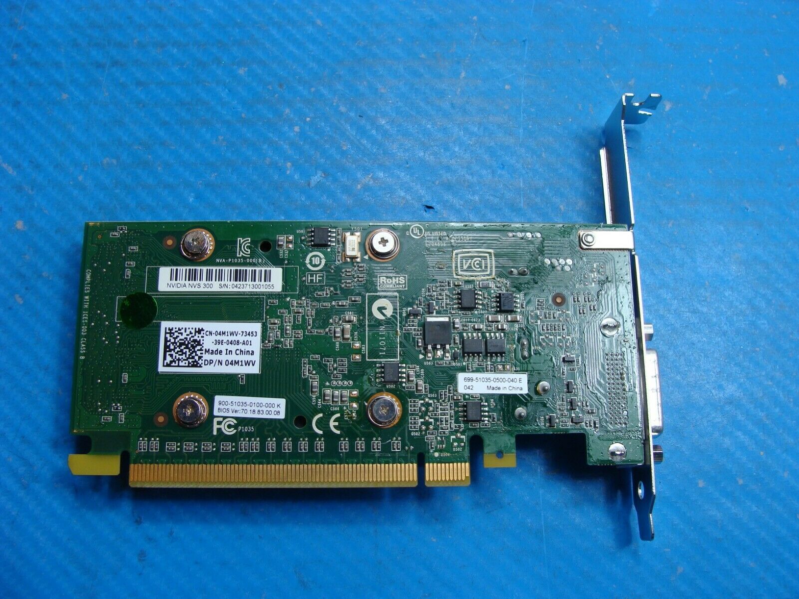 Dell Precision T5600 Genuine NVIDIA Quadro NVS 300 Video Graphics Card 4M1WV #1 Dell
