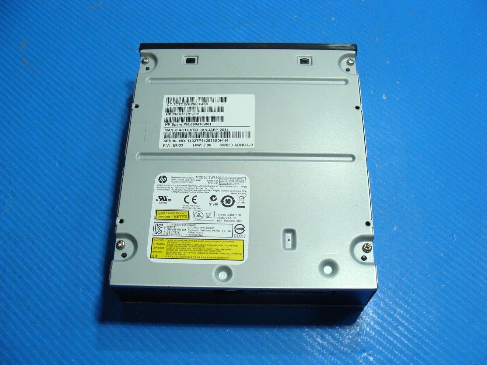 HP ProDesk 400 G1 MT Genuine Desktop DVD-RW CD Internal Desktop Drive SW830 - Tested Computer Laptop Parts