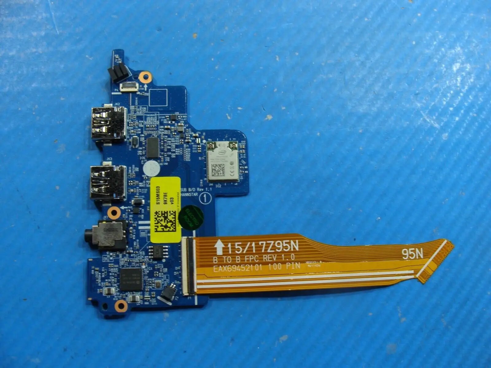 LG Gram 15Z95N 15.6 Audio USB Power Button Board w/Cable EAX69452101