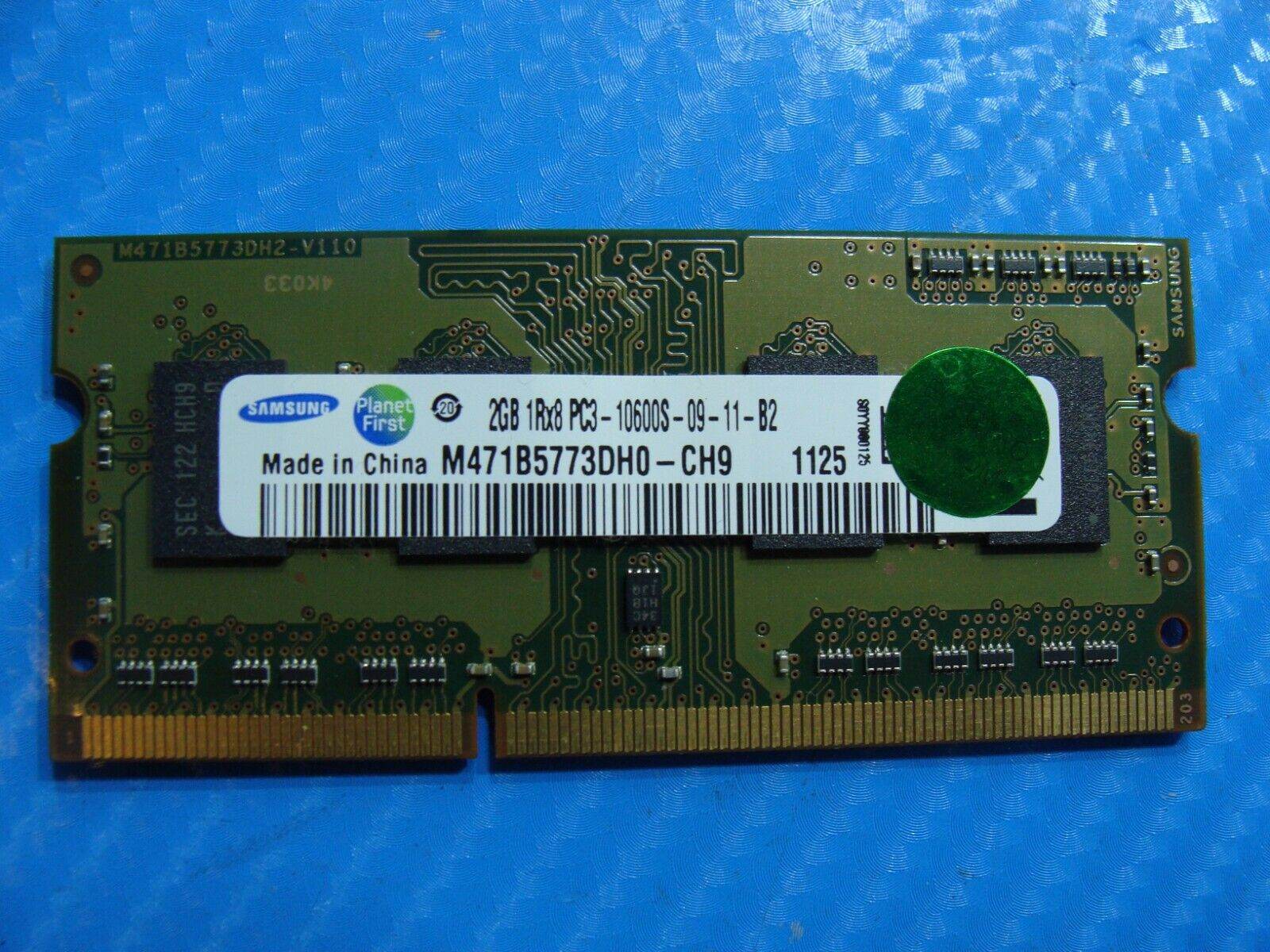 MacBook Pro A1286 So-Dimm Samsung 2Gb Memory Ram PC3-10600S M471B5773DH0-CH9 - Tested Computer Laptop Parts