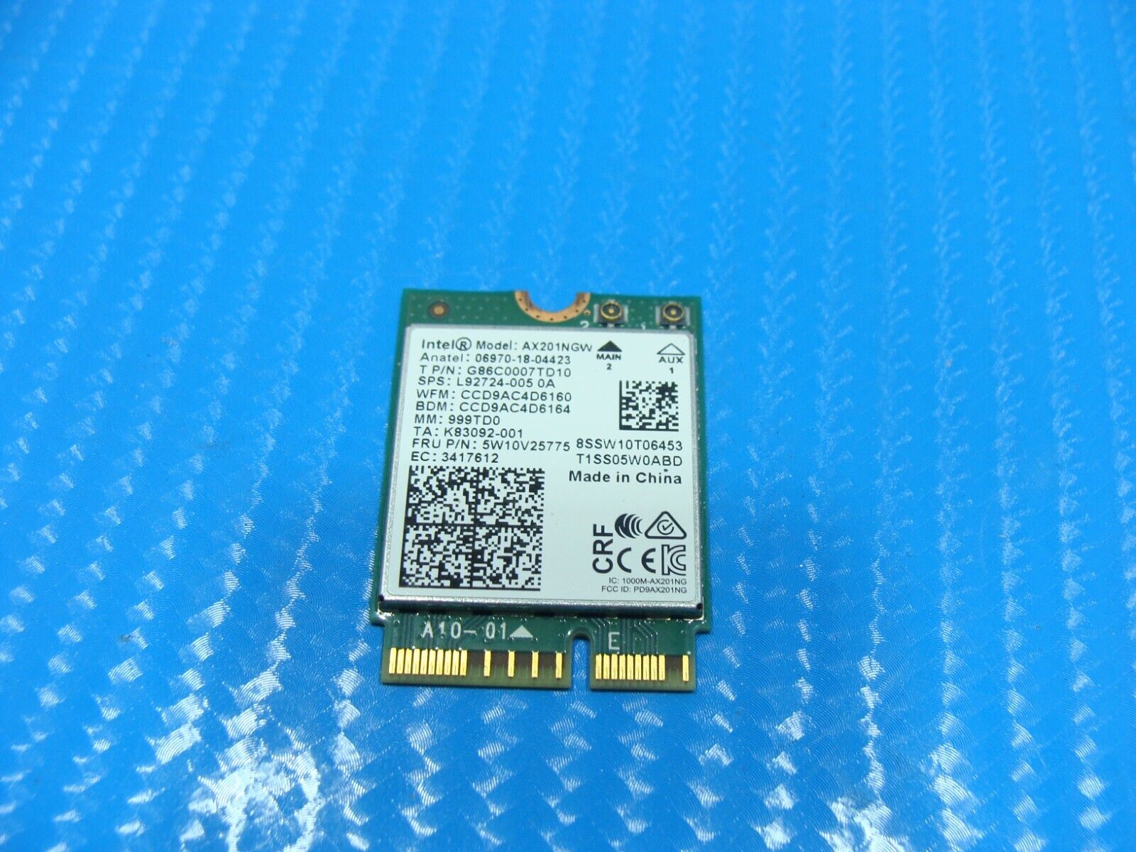 Dell XPS 15 9510 15.6" Wireless WiFi Card AX201NGW