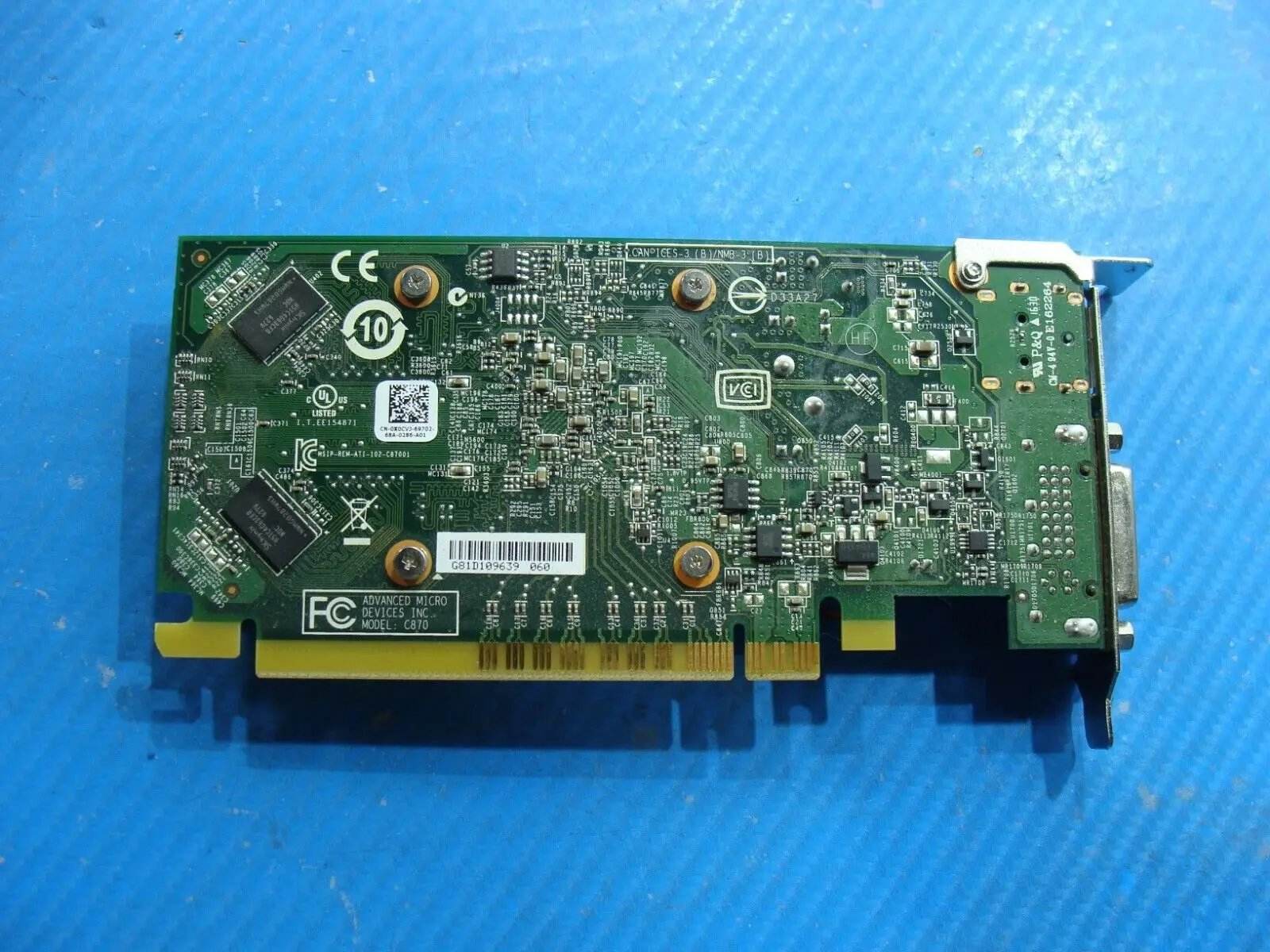 Dell OptiPlex 5040 SFF Genuine AMD Radeon R5 340X 2GB PCIe Graphics Card 0X0CVJ - Tested Computer Laptop Parts