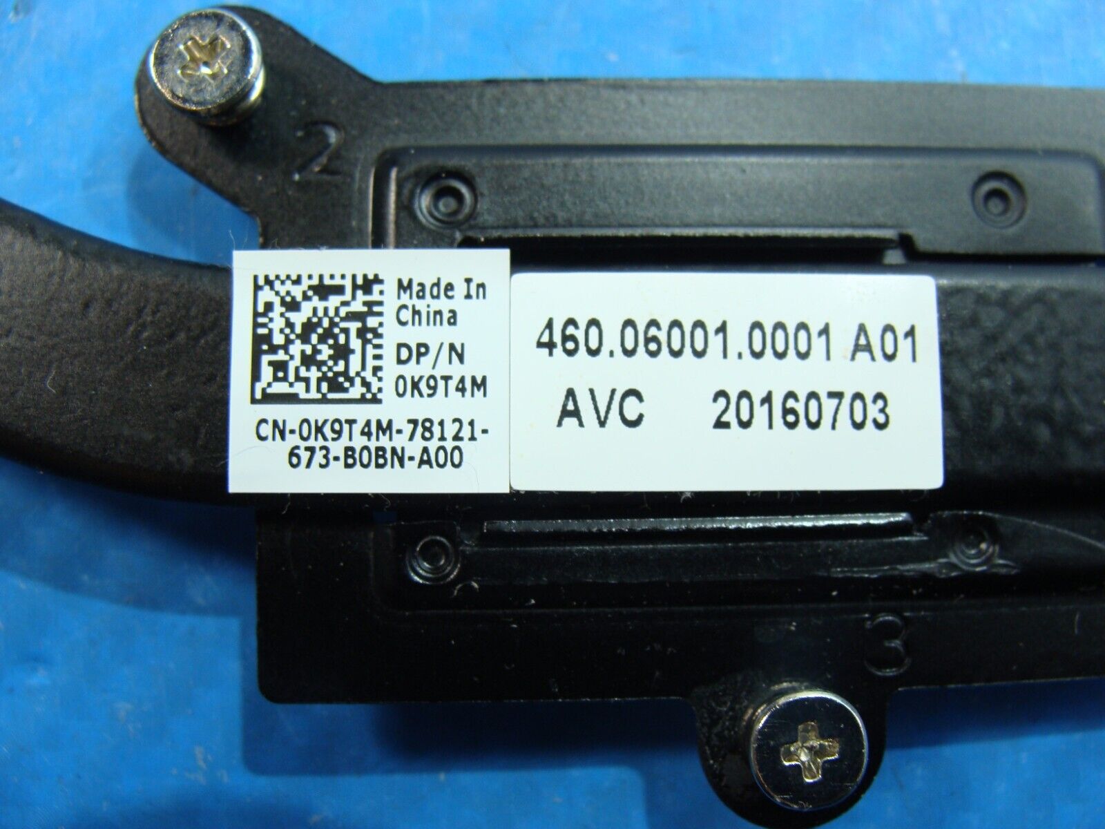 Dell Latitude 3570 15.6 Genuine CPU Cooling Heatsink K9T4M 460.06001.0001