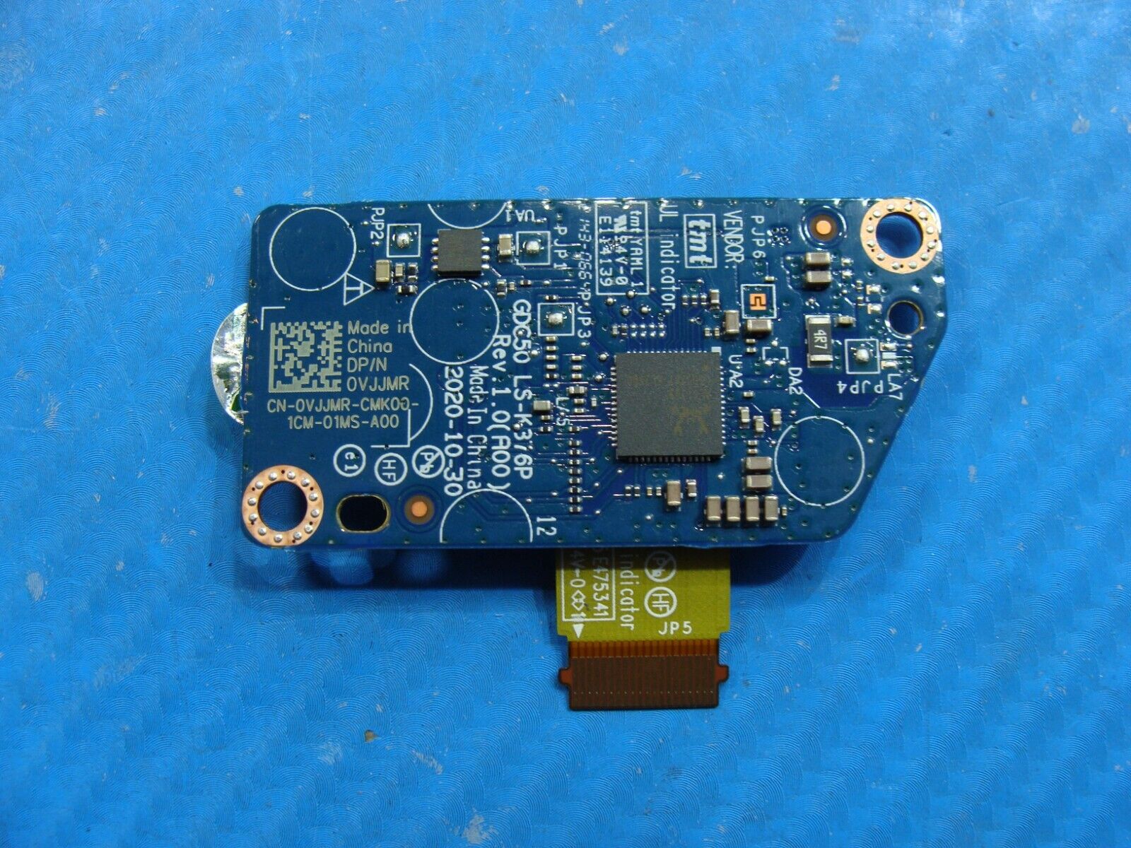 Dell Latitude 7520 15.6 Indicator Board w/Cable LS-K376P VJJMR
