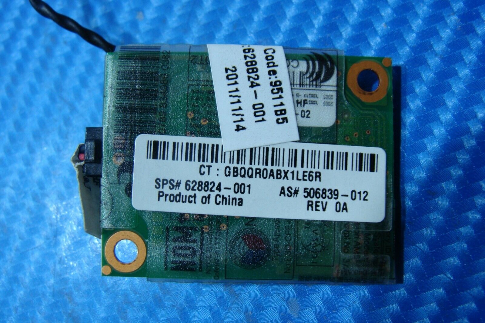 HP EliteBook 8460p 14” Genuine Laptop Modem Module Board w/Cable 628824-001 HP