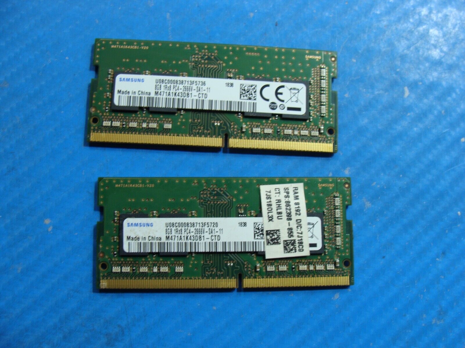 HP 15-da1006ne Samsung 16GB 2x8GB PC4-2666V Memory RAM SO-DIMM M471A1K43DB1-CTD