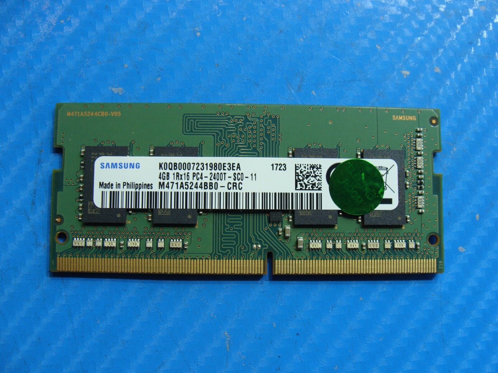 HP 15-bs086 Samsung 4Gb 1Rx16 PC4-2400T Memory RAM SO-DIMM M471A52AABB0-CRC