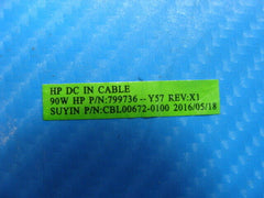 HP 15-ay016nr 15.6" Genuine DC IN Power Jack w/Cable 799736-Y57 - Laptop Parts - Buy Authentic Computer Parts - Top Seller Ebay