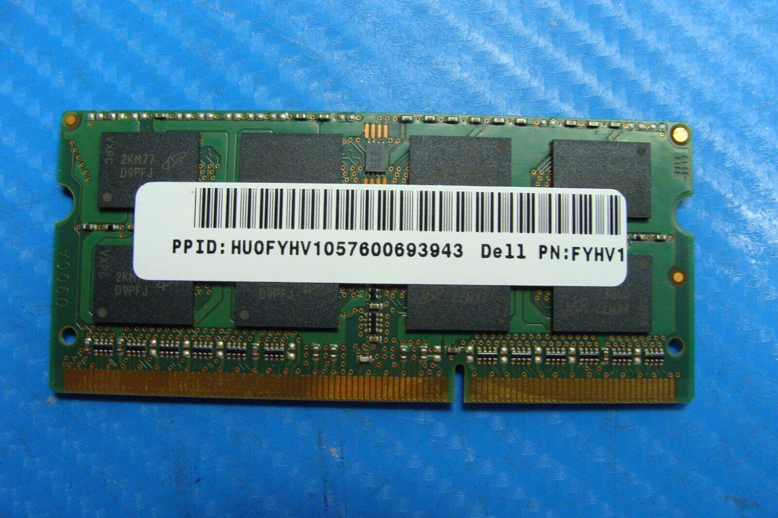 Dell 3521 So-Dimm Micron 4Gb Memory pc3-12800s-11-11-fp mt16jtf51264hz-1g6m1 - Tested Computer Laptop Parts