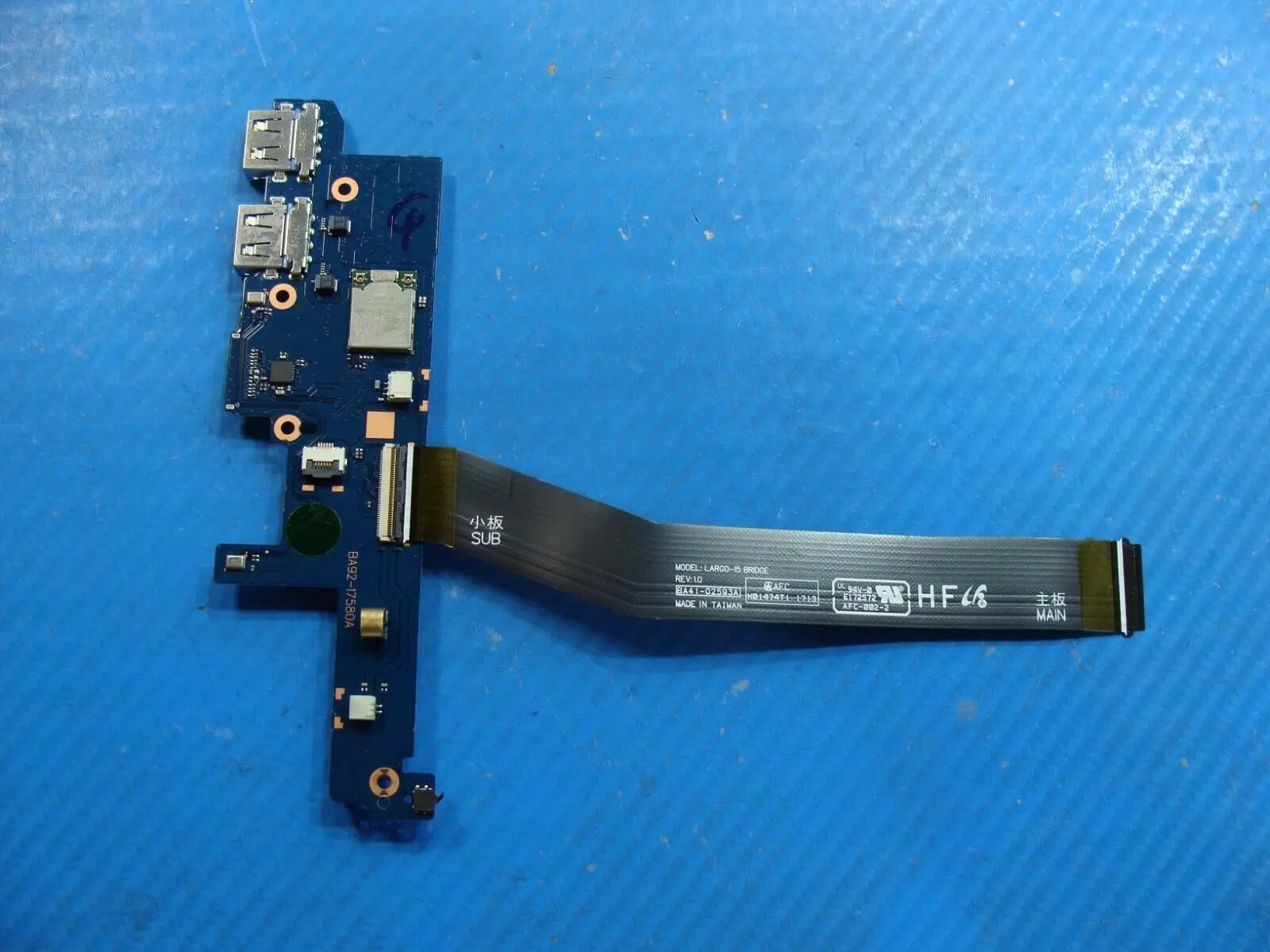 Samsung Notebook 9 Pro NP940X5N-X01US 15.6 USB Board w/Cable BA92-17580A