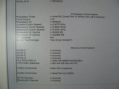 OB Wifi SPL Dell OptiPlex 7070 SFF i7-9700 3.0GHz 16GB RAM 256GB SSD AMD RX550