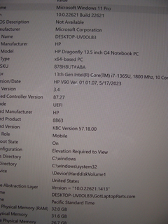 Brand NEW HP Dragonfly 13 G4 13.5 FHD Intel i7-13 Gen 1.80GHz 32GB RAM 1TB SSD