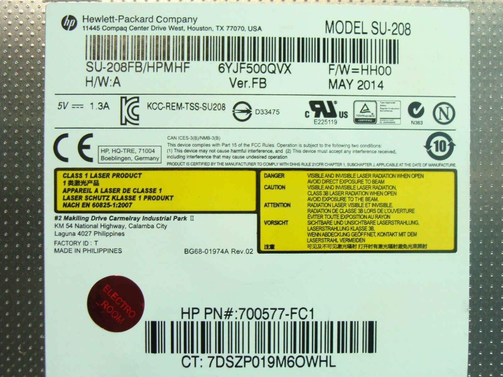 HP Notebook 15-g042ds 15.6