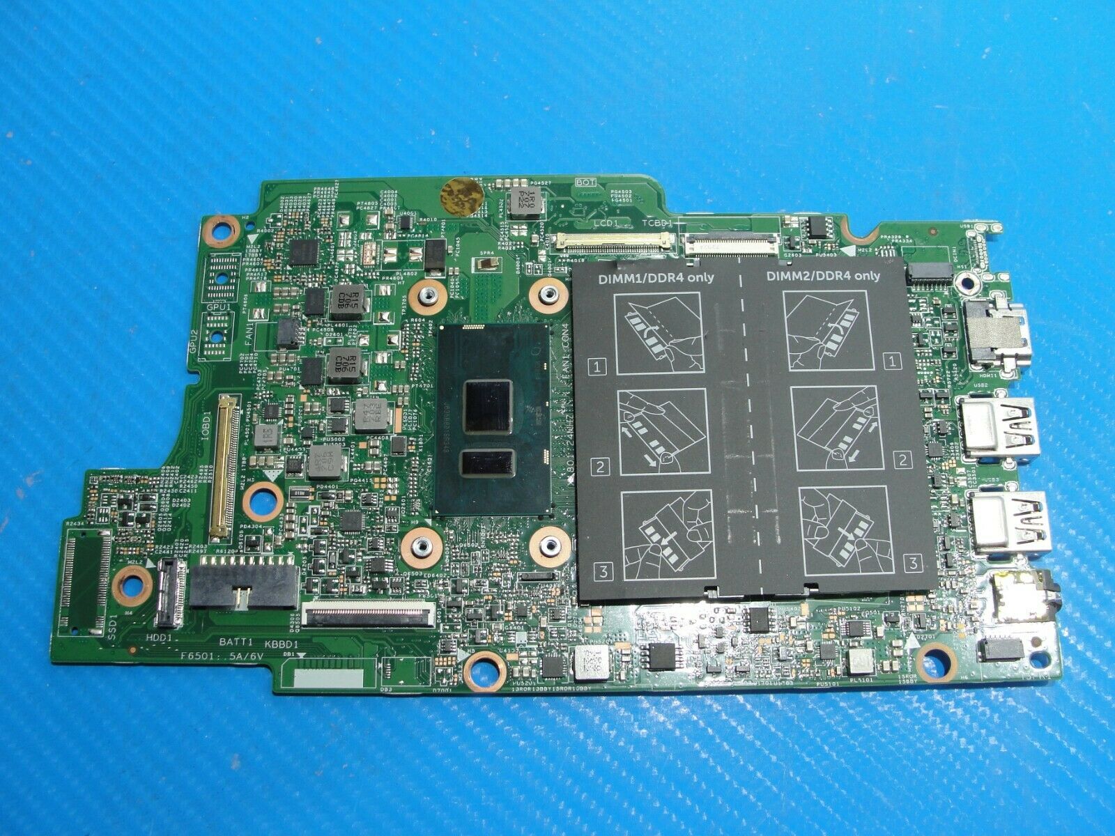Dell Inspiron 13 5378 13.3" Genuine Intel Pentium 4415U 2.3GHz Motherboard N7K0H Dell