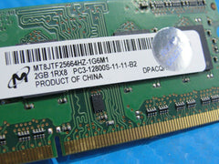 MacBook Pro A1286 Micron 2GB Memory RAM PC3-12800S SO-DIMM MT8JTF25664HZ-1G6M1 - Tested Computer Laptop Parts