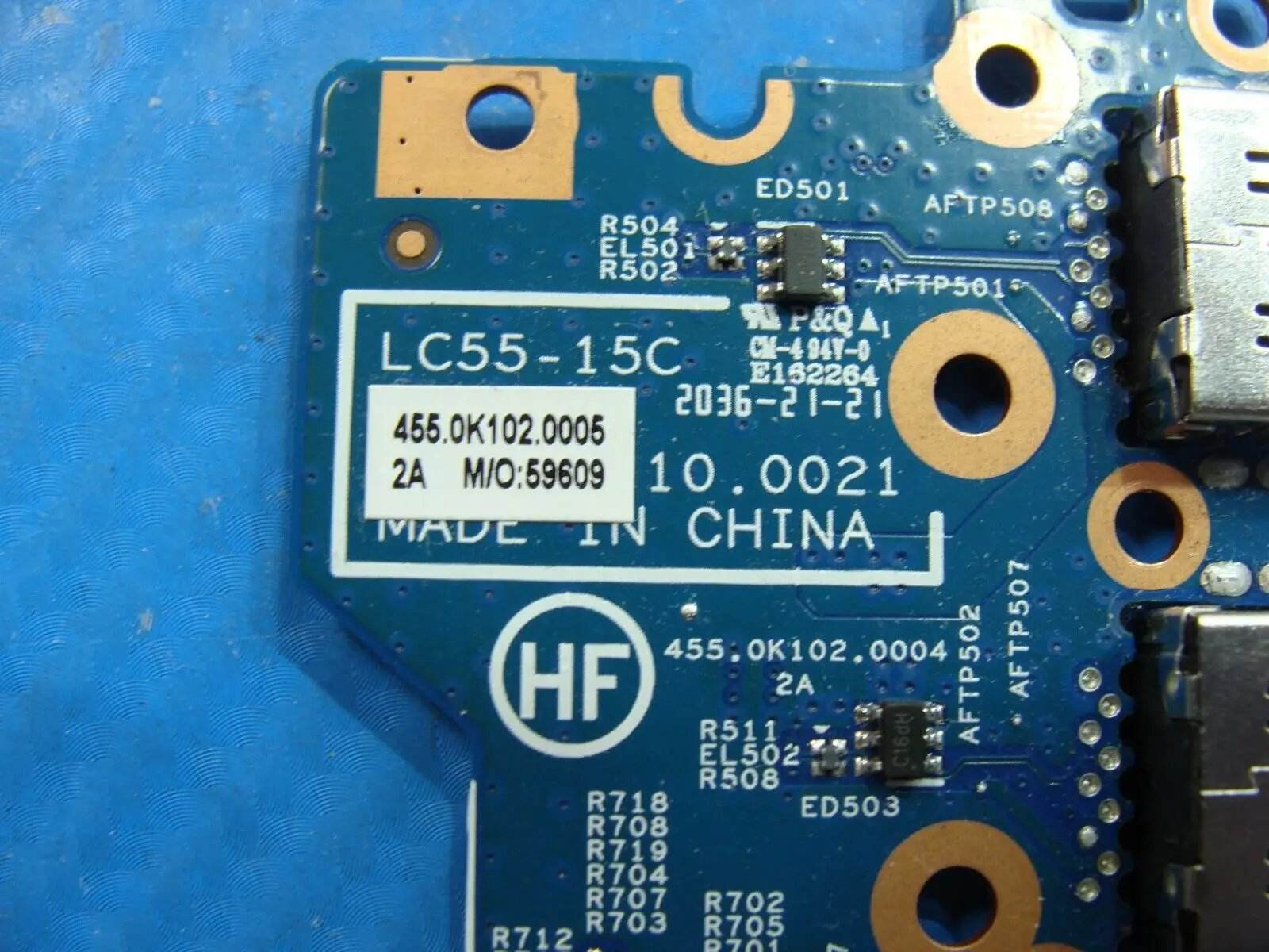 Lenovo IdeaPad Flex 5 14ARE05-81X2 USB Card Reader Board w/Cable 448.0K102.0005 - Tested Computer Laptop Parts
