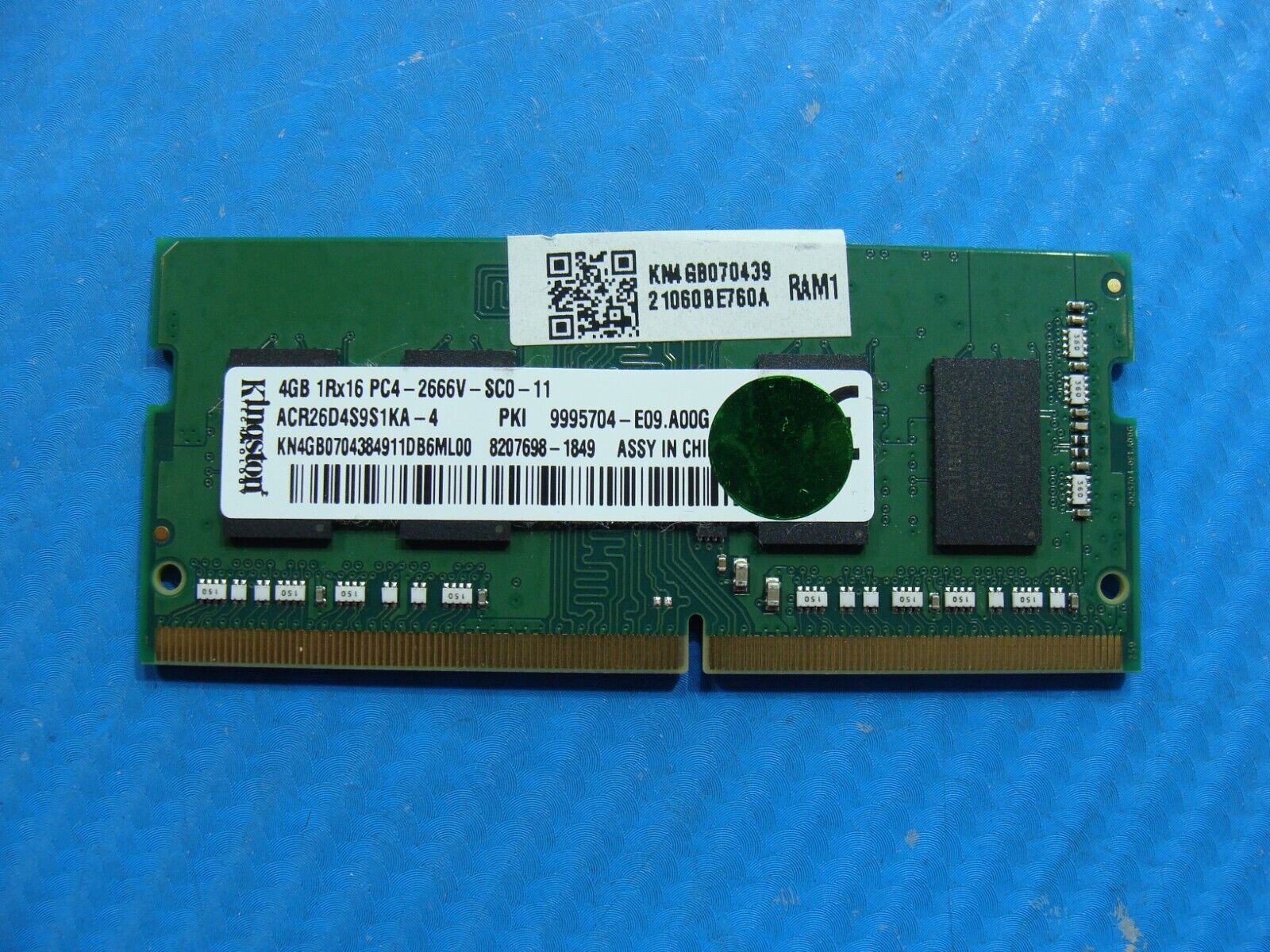 Acer A515-54 Kingston 4GB 1Rx16 PC4-2666V Memory RAM SO-DIMM ACR26D4S9S1KA-4