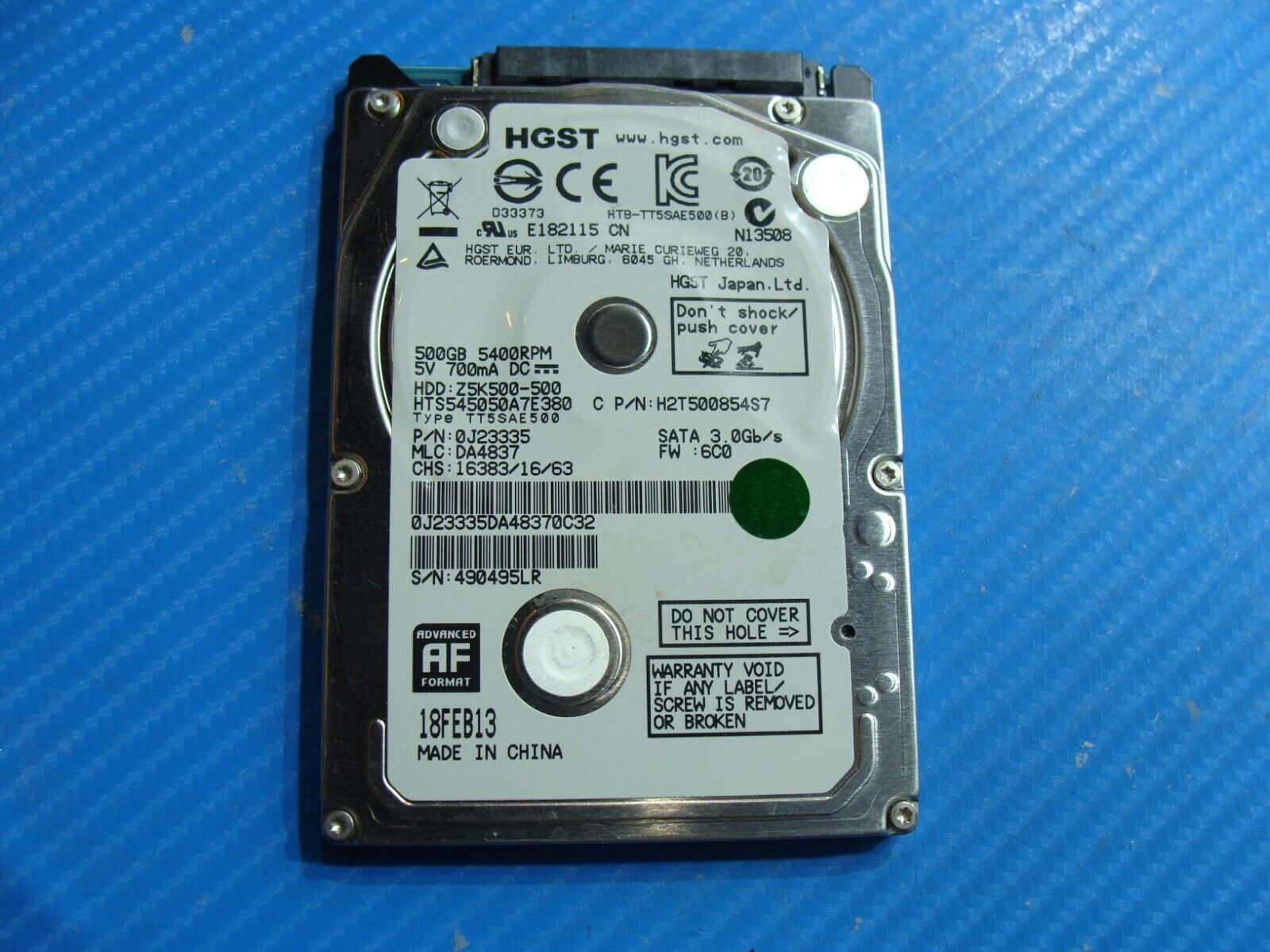 Acer V5-473P-6459 HGST 500GB Sata 2.5