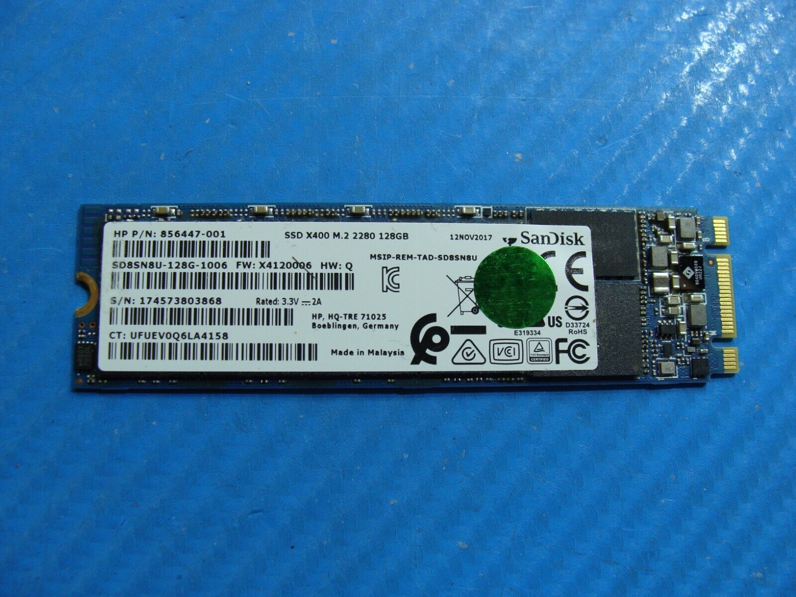 HP 14m-ba114dx SanDisk 128GB M.2 SATA SSD Solid State Drive SD8SN8U-128G-1006