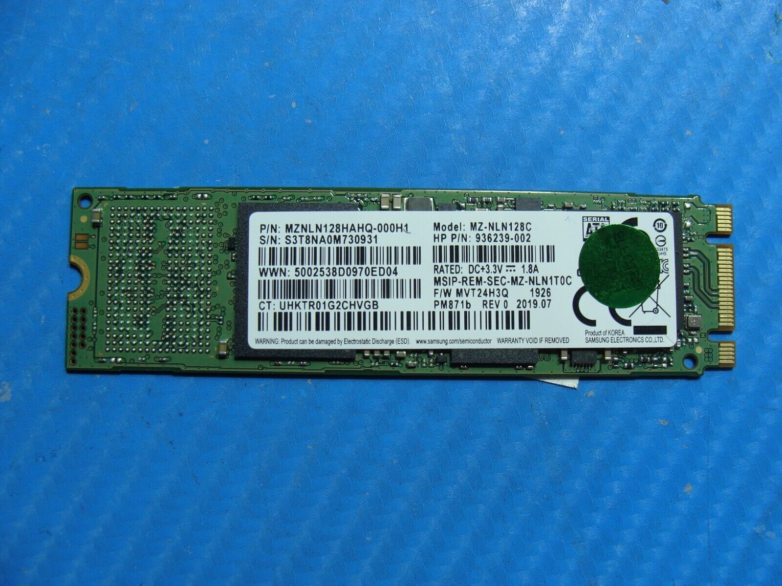 HP 15-cw1068wm Samsung 128GB SATA M.2 SSD Solid State Drive MZNLN128HAHQ-000H1
