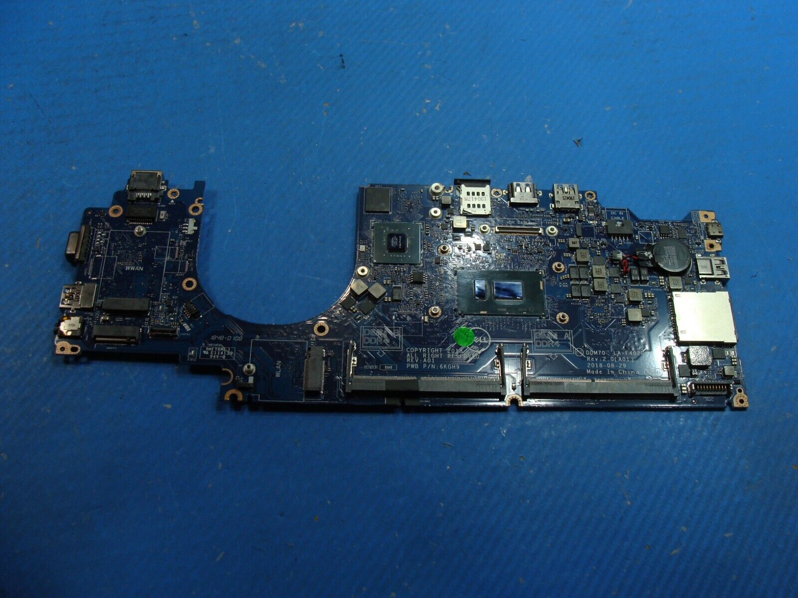 Dell Latitude 5490 Intel i5-8250U 1.6GHz GeForce 940MX Motherboard G56T5 AS IS