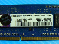 Toshiba C55-A5285 Laptop Kingston 2GB Memory PC3L-12800S-11-11-B3 9995417-089 - Tested Computer Laptop Parts