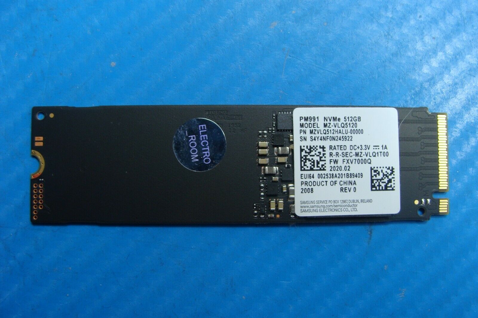 Acer SF314-42 Samsung PM991 512Gb NVMe M.2 Ssd Solid State Drive mz-vlq5120 