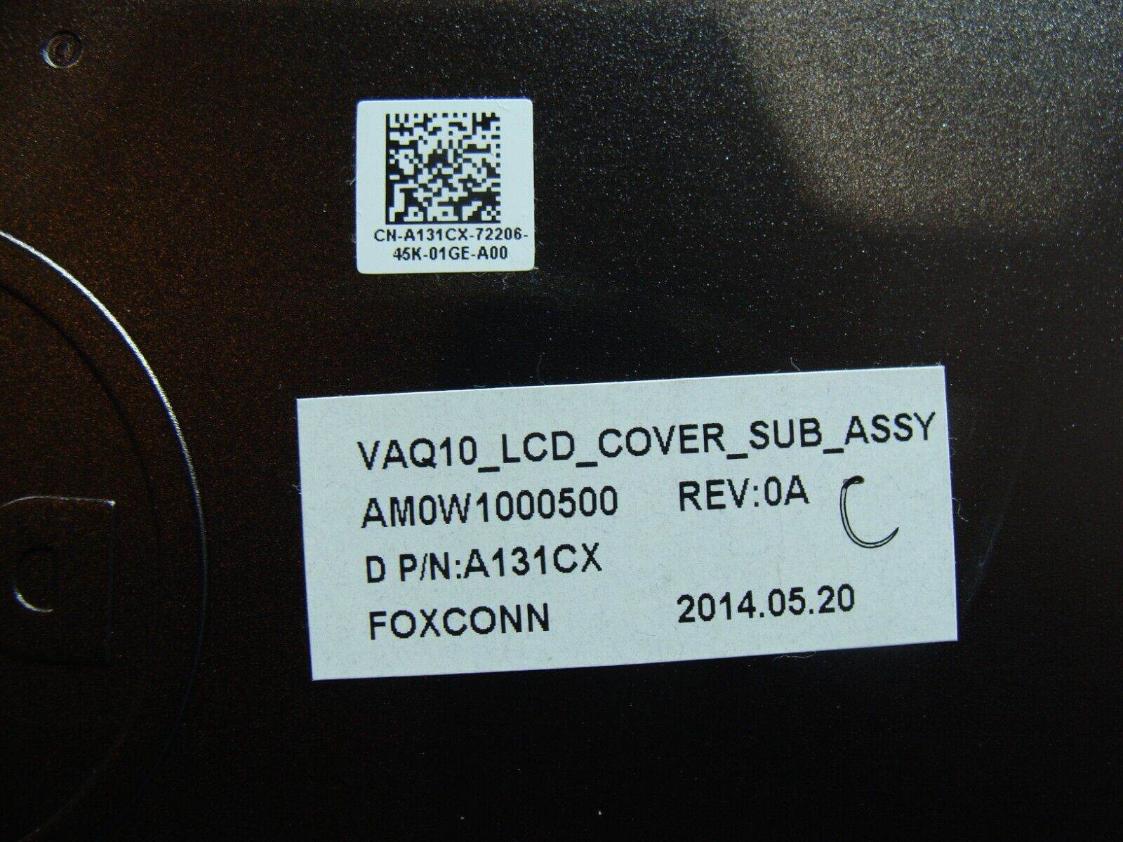 Dell Precision 15.6” M4800 OEM LCD Back Cover w/Front Bezel A131CX AM0W1000500 - Tested Computer Laptop Parts