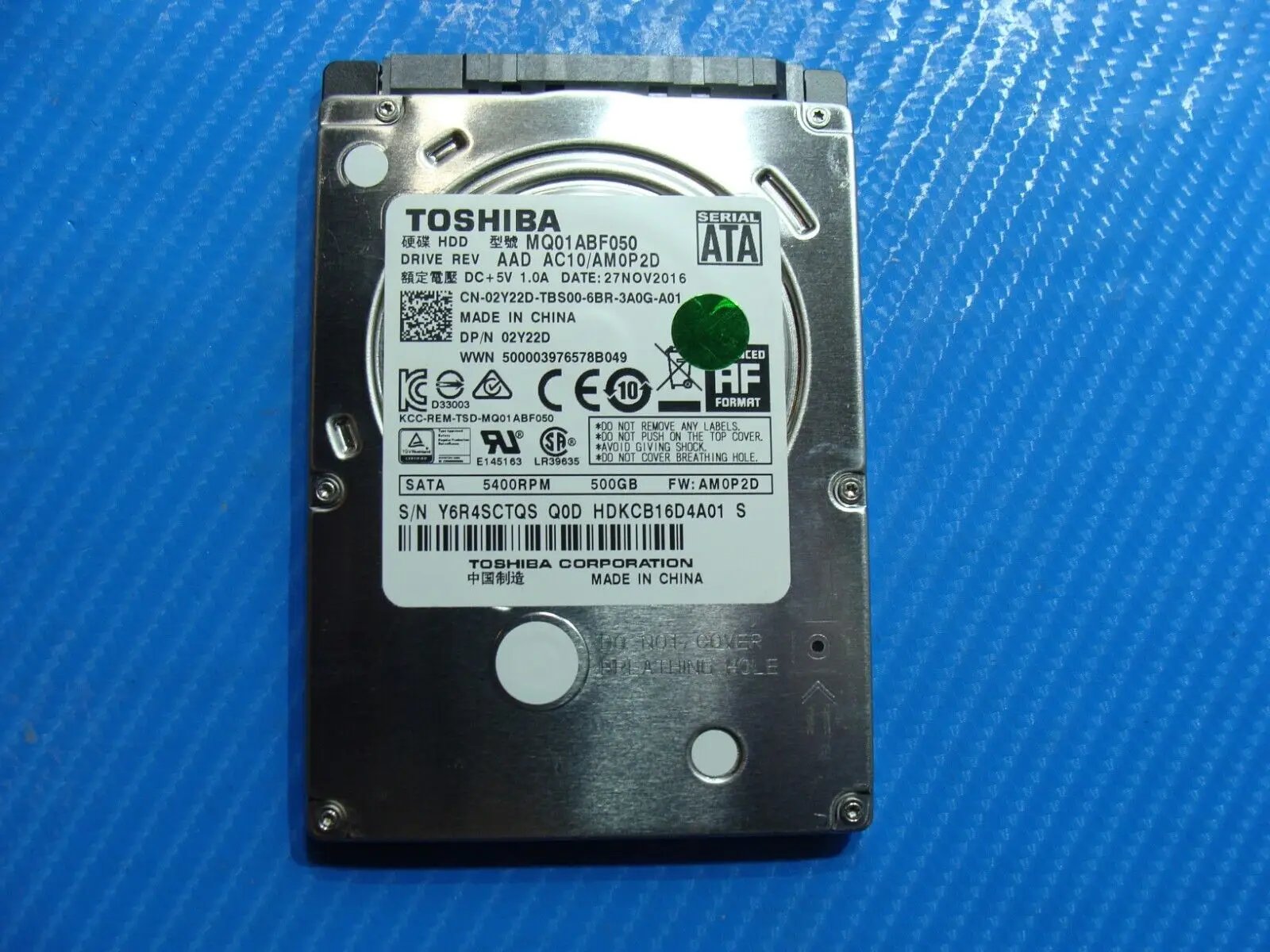Dell 15-3552 Toshiba 500GB SATA 2.5