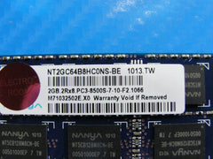 Sony PCG-61611L SO-DIMM Nanya 2GB x2 Memory PC3-8500S-7-10-F2 NT2GC64B8HC0NS-BE - Tested Computer Laptop Parts