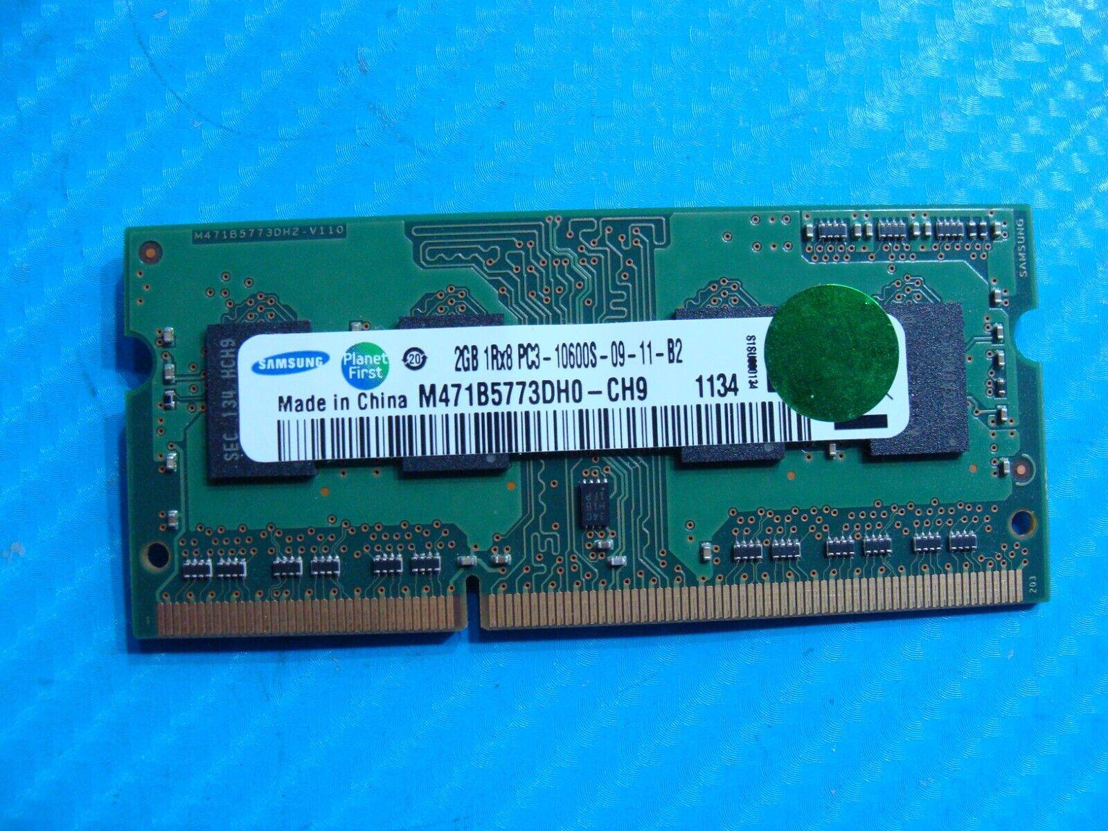 Toshiba L755 So-Dimm Samsung 2Gb Memory Ram PC3-10600S M471B5773DH0-CH9 - Tested Computer Laptop Parts