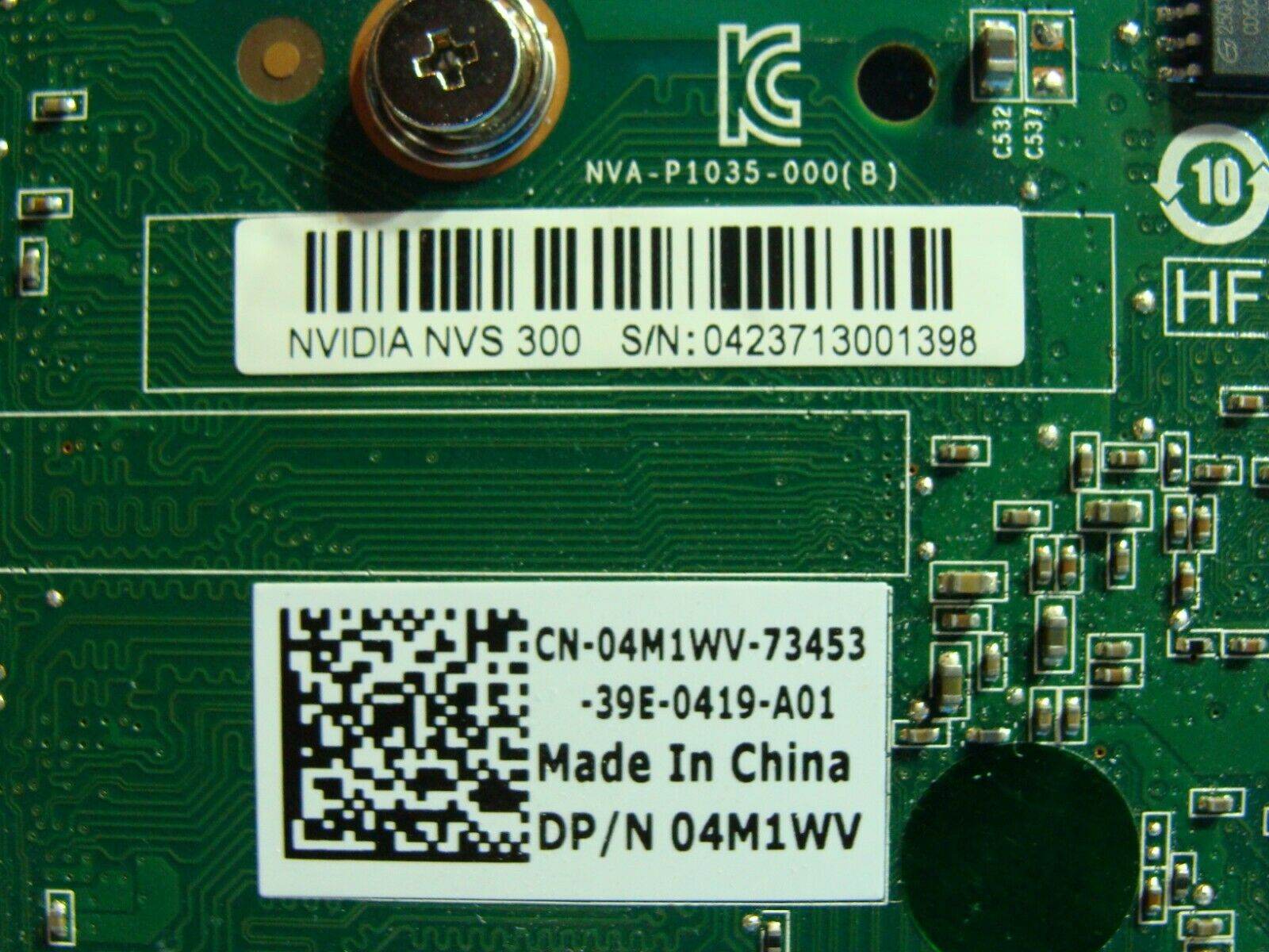 Dell Precision T5600 Genuine Desktop NVIDIA Quadro NVS 300 Video Card 4M1WV #1 - Tested Computer Laptop Parts