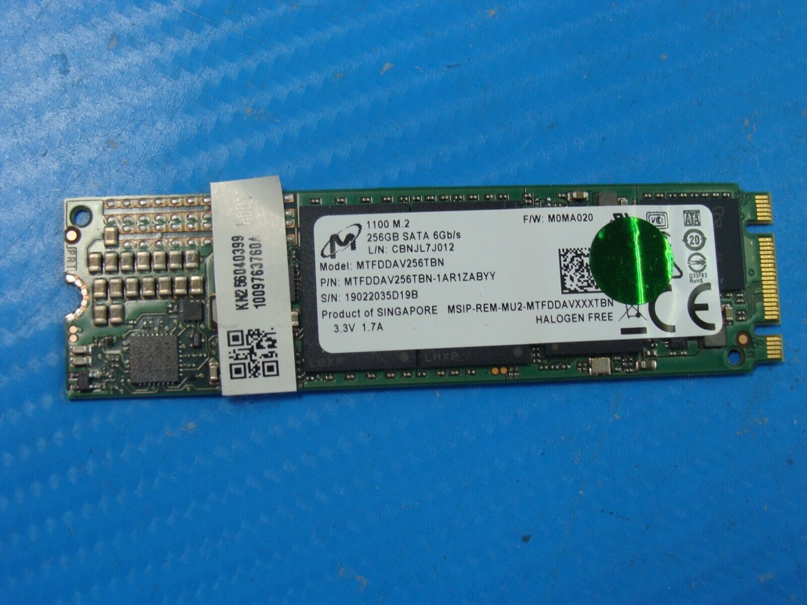 Acer E5-576G-5762 Micron 256GB SATA M.2 Solid State Drive MTFDDAV256TBN-1AR1ZABY