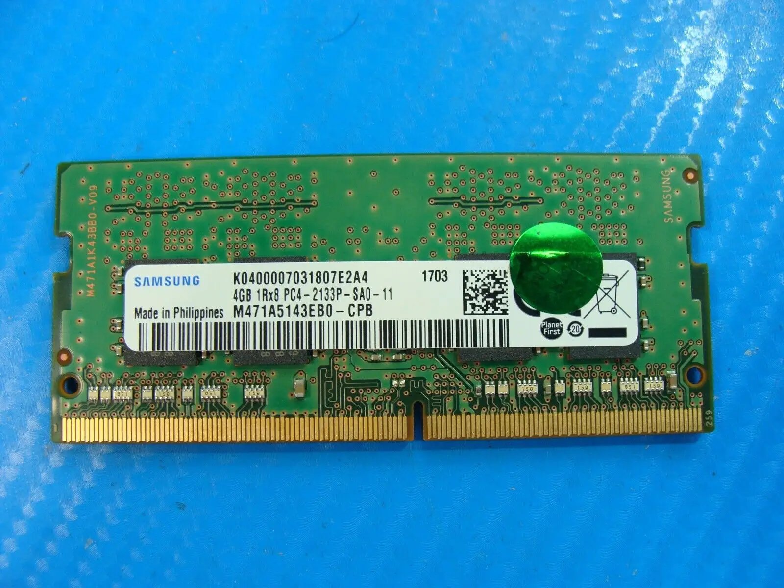 Samsung NP740U3M Samsung 4GB 1Rx8 PC4-2133P Memory RAM M471A5143EB0-CPB