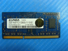 MacBook Pro A1278 SODIMM Elpida 2GB Memory PC3-12800S-11-10-B2 EBJ20UF8BDU0-GN-F - Tested Computer Laptop Parts