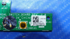 Asus 15.6" X54C Power Button Board w/Cable 69N0LJC10C01-01 60-N7BSW1000-C01 GLP* ASUS