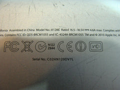 MacBook Pro A1286 15" Late 2011 MD318LL/A OEM Bottom Case Housing 922-9754 #8 Apple