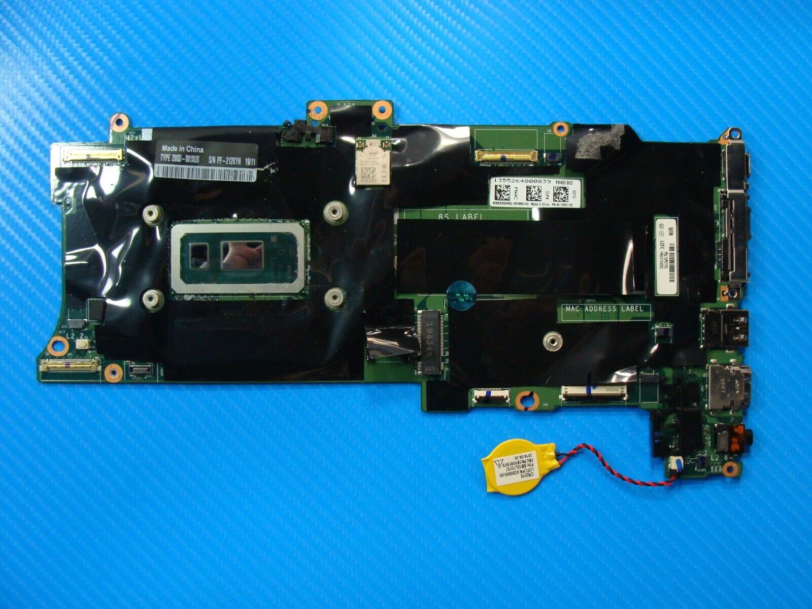 Lenovo ThinkPad X1 Carbon 7th Gen 14 i7-8665u 1.9GHz 16GB Motherboard 01YU392