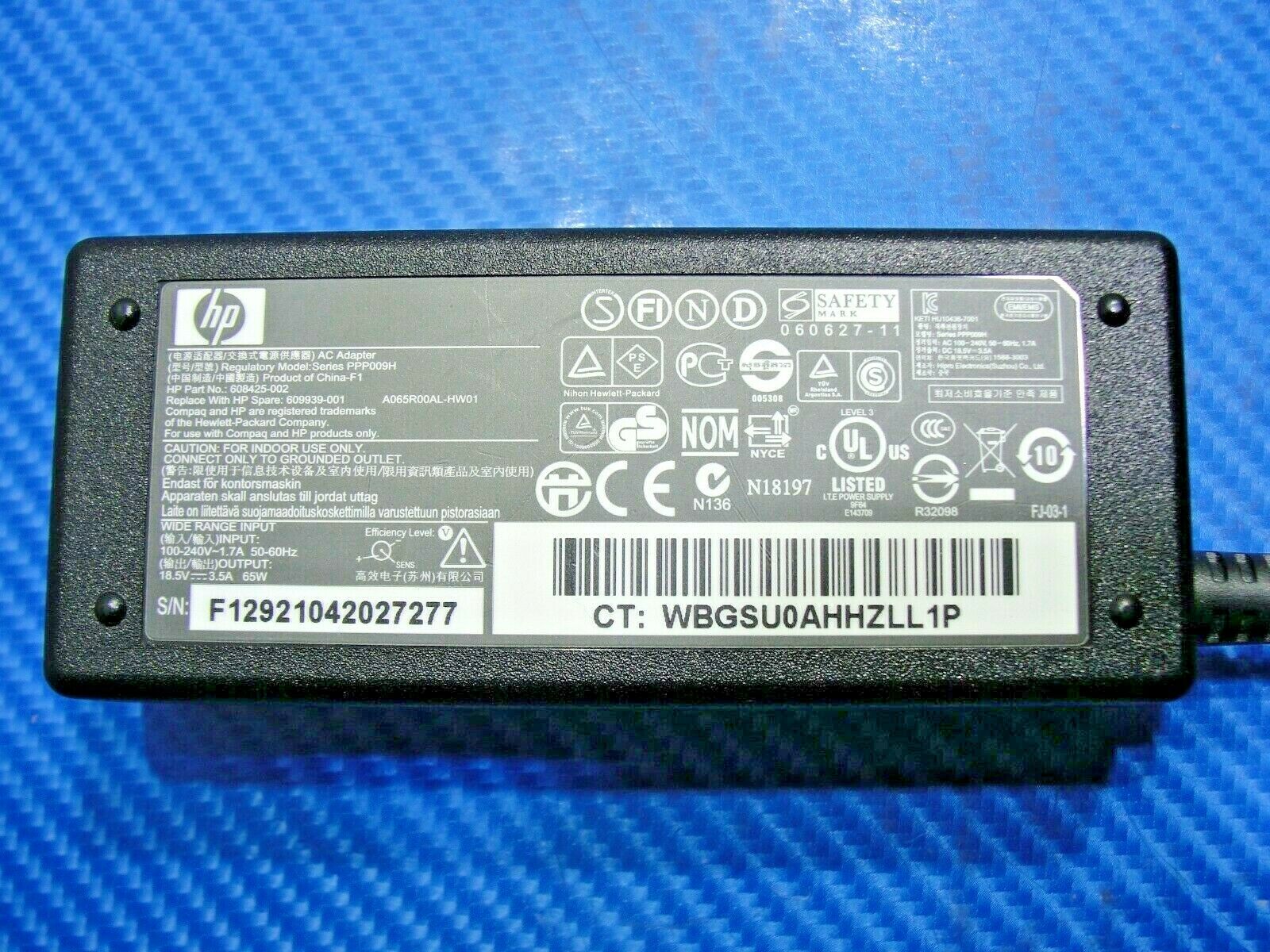 Genuine HP 65w 7mm Tip AC Adapter Charger 65w 18.5v 3.5a HP P/N:608425-002 - Laptop Parts - Buy Authentic Computer Parts - Top Seller Ebay