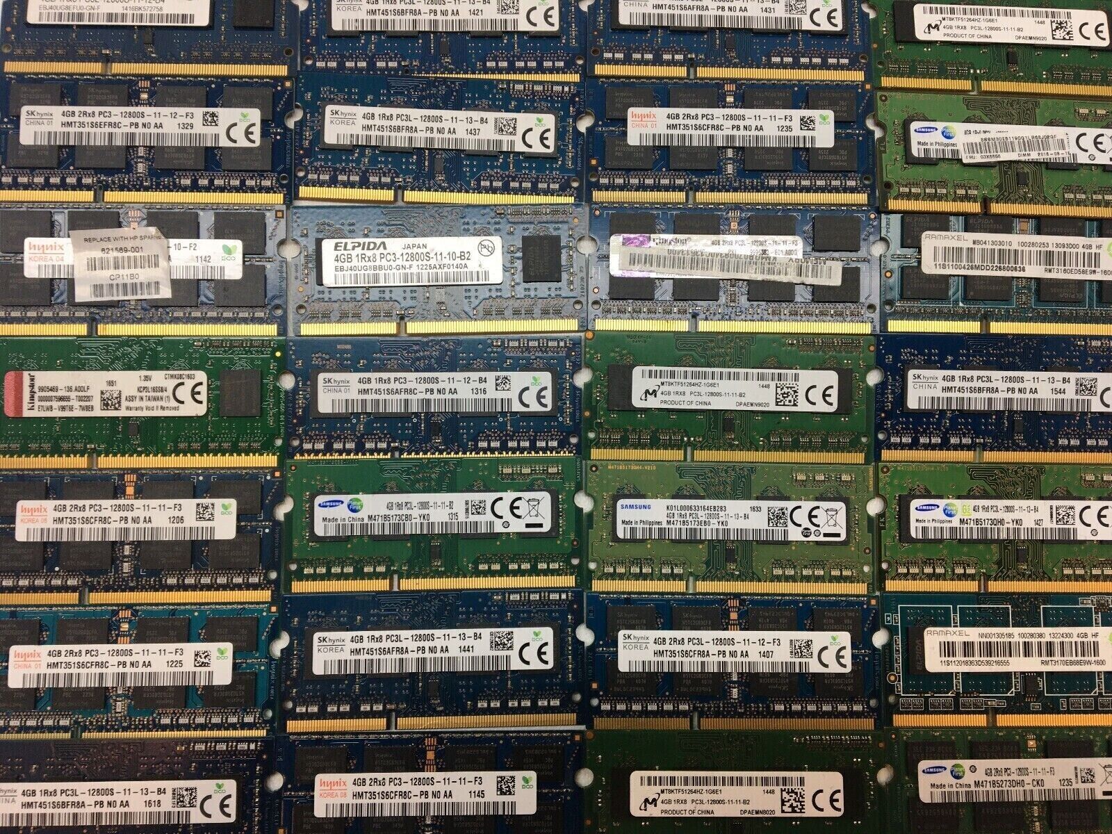 Lot of 100 4GB 400GB Total PC3L-12800S DDR3 1600 SO-DIMM Laptop Memory RAM
