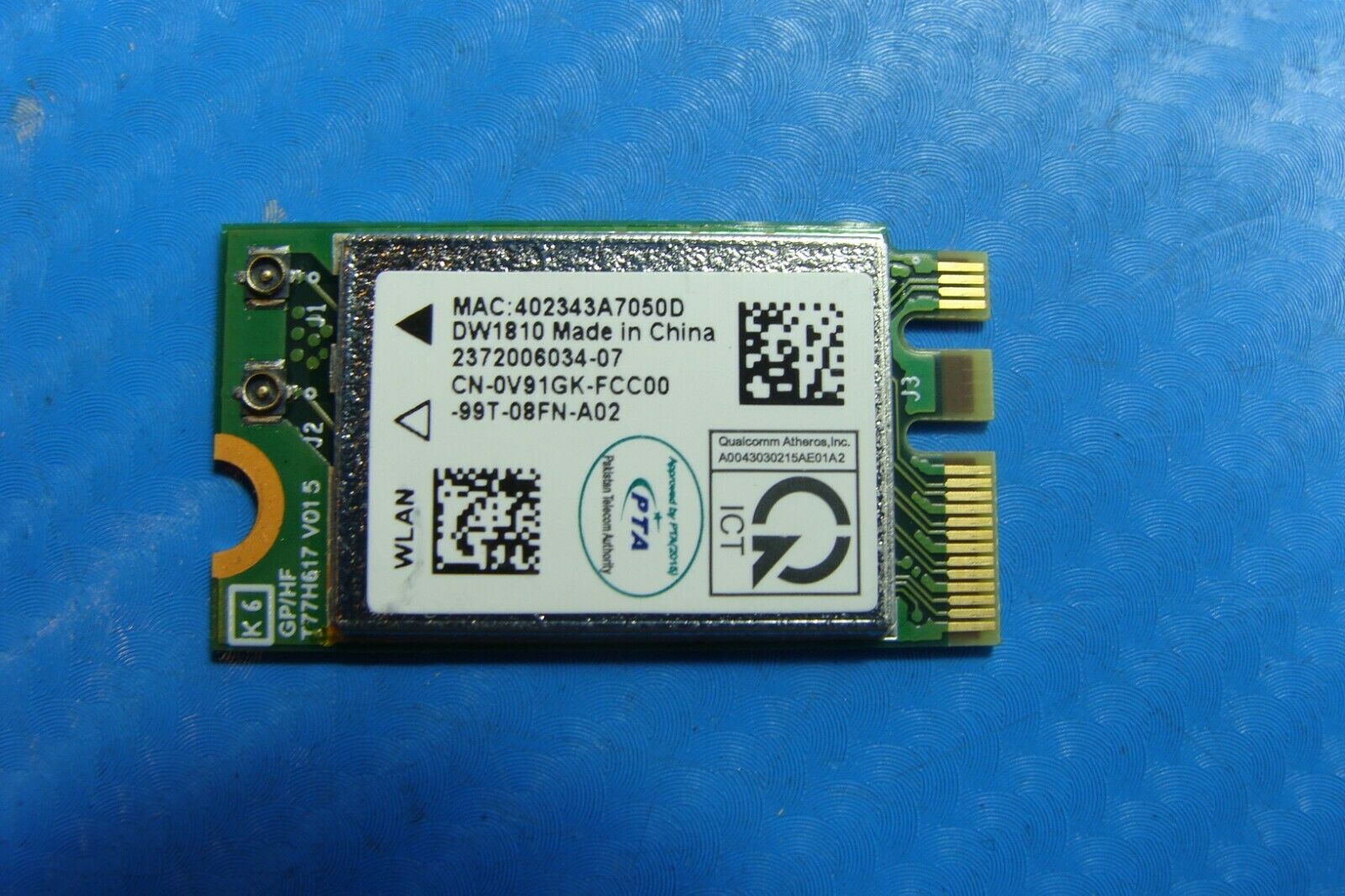 Dell Inspiron 14" 5493 Genuine Wireless WiFi Card v91gk qcnfa436 