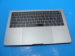 MacBook Pro A1706 13" 2016 MNQF2LL Top Case Palmrest w/Battery Gray 661-05333