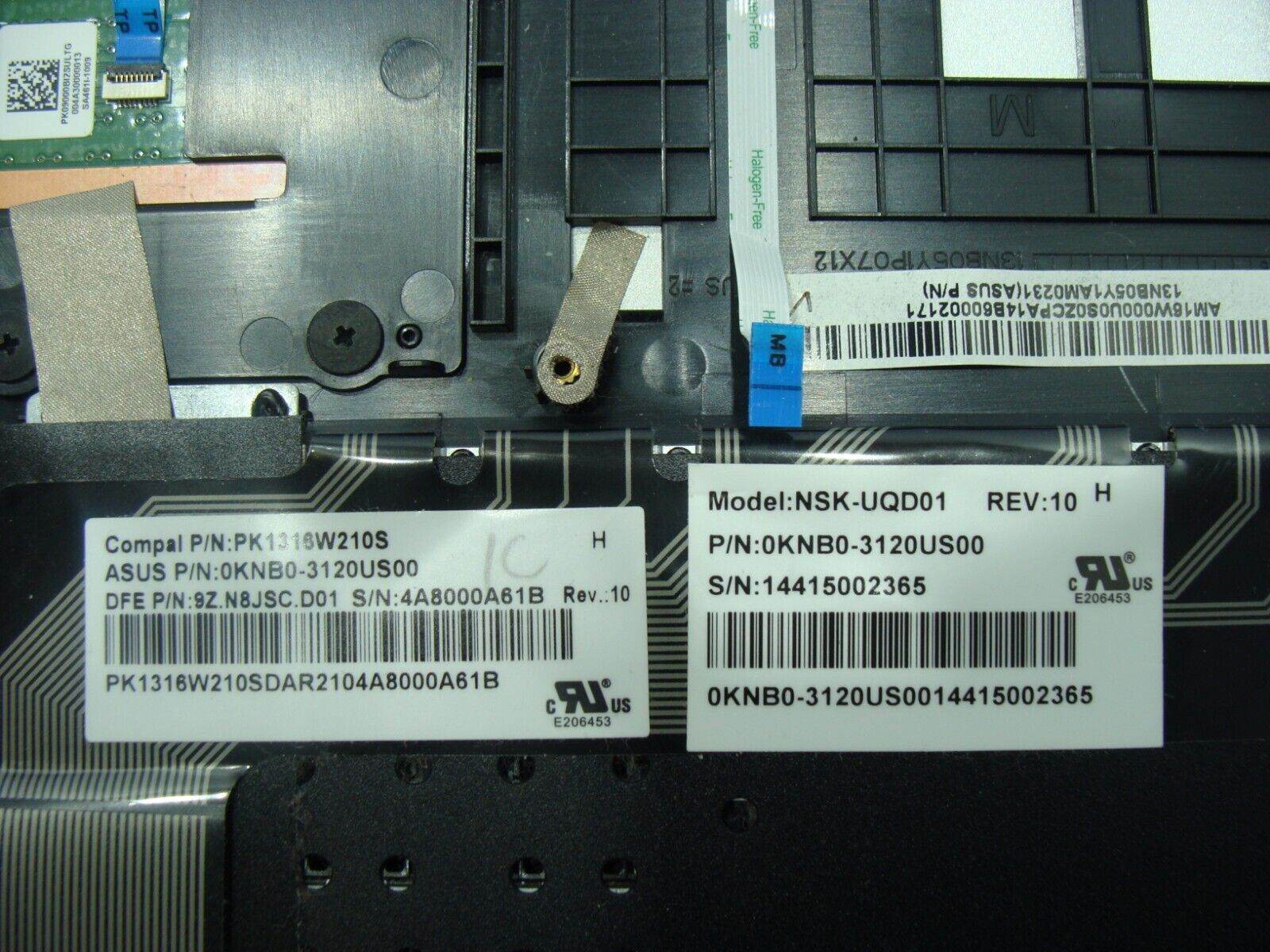 Asus Transformer Book TP300LA-DS31T 13.3 Palmrest Keyboard Touchpad AM16W000U0S0 - Tested Computer Laptop Parts