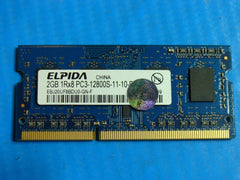 MacBook Pro A1278 Elpida 2GB RAM Memory SO-DIMM PC3-12800S EBJ20UF8BDU0-GN - Tested Computer Laptop Parts